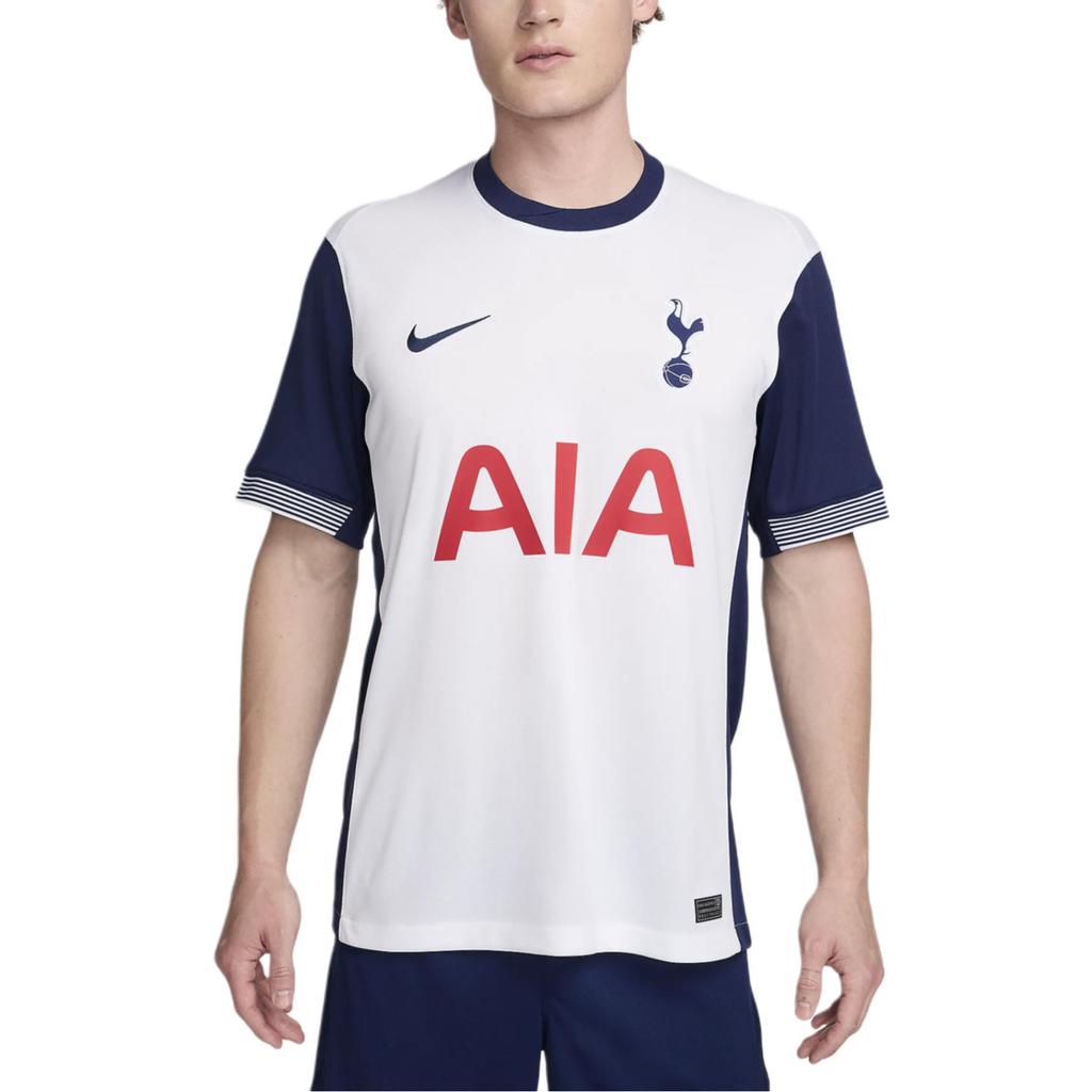 Nike Tottenham Hotspur 2024/25 Home Round Neck Sweat-Wicking Breathable Short Sleeve Football Shirt Men Tops White Blue FN8794-101