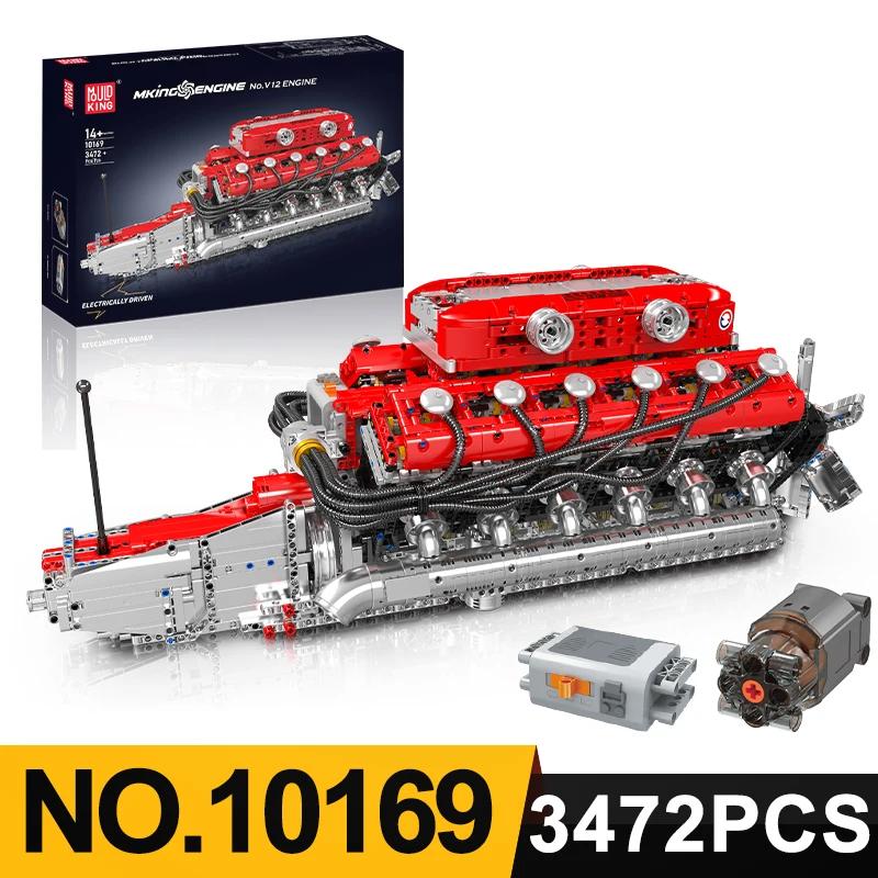 Modelová řada Stavebnice motorů Technické STEM hračky Nádrž Moc Motor V8 Superauto V12 Stavebnice Montážní sada Hračka Děti Dospělí Dárek