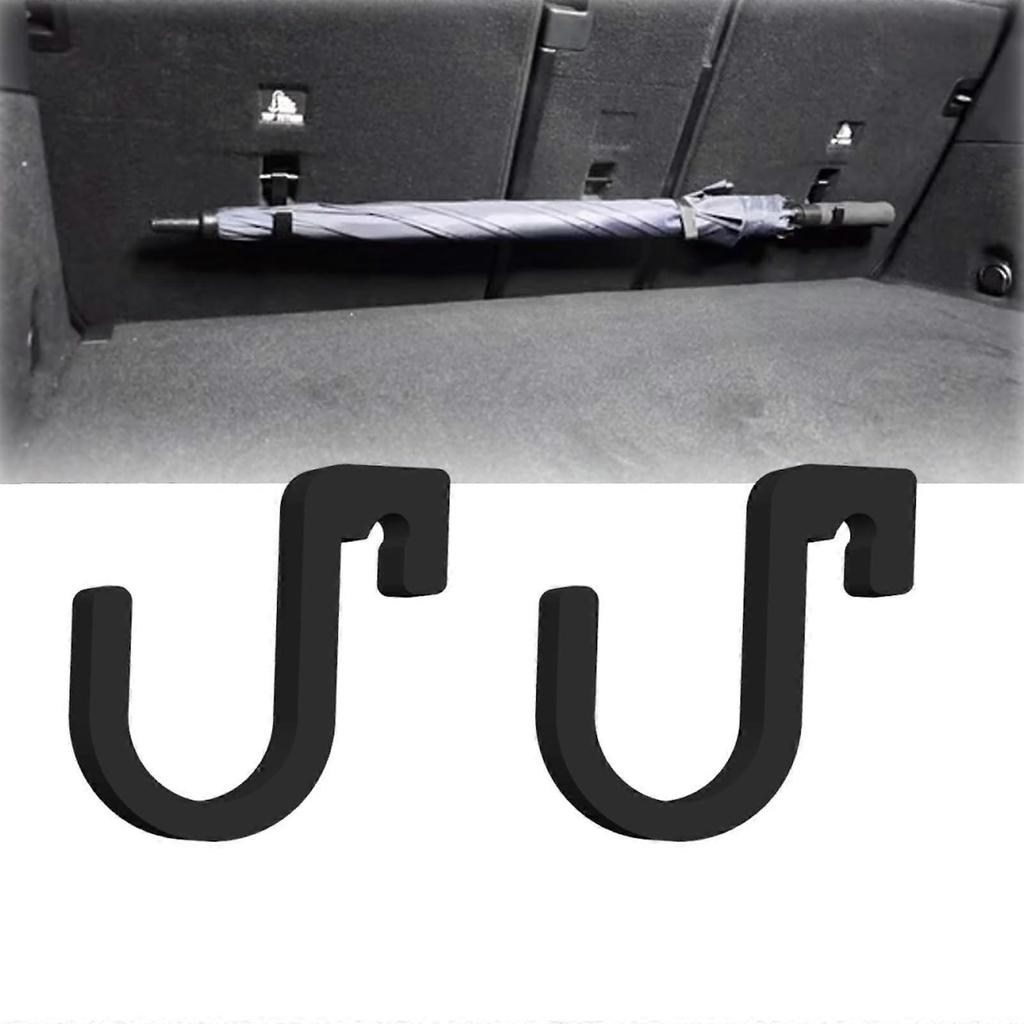 Car Umbrella Hooks 2Pcs Bag Holder Multifunctional Hanger Universal Organizer for Automotive Trunk