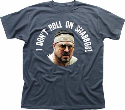 Big Lebowski Walter Sobchak I Don't Roll On Shabbos Over the Line T-shirt 9197