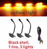 Car Front Face Modification Universal Daytime Running Light Grille Led Small Yellow Light Universal for SUV, Pickup Truck, Sedan
