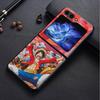 One Piece Cool Luffy Zoro Back Phone Cover Funda Case for Samsung Galaxy Flip3 Z Flip 7 6 5 4 3 Flip6 Flip4 Flip5 Flip7 FE