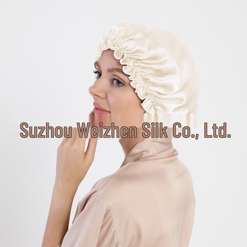 

Mulberry Silk Sleep Cap for Hair Care - 100% Silk, Postpartum & Thin Hair Net M (56-58cm)