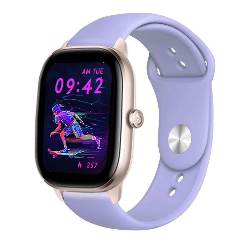 

20 мм 22 мм ремешок для часов Amazfit gts 4/3/2/gtr4 mini/Gtr/2e/Pro 47 мм спортивный силиконовый браслет браслет Amazfit Bip/U/3/Pro ремешок 20mm watch strap