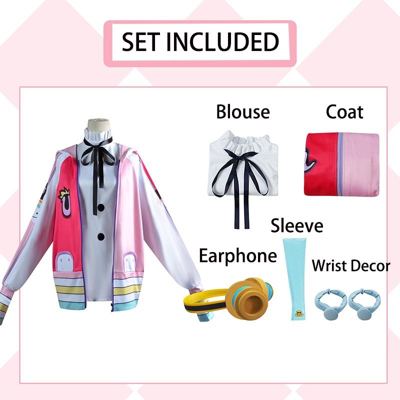 

Комплект костюма для косплея Уты из One Piece, ролевая игра, вечеринка на Хэллоуин, комик-кон, карнавал XS