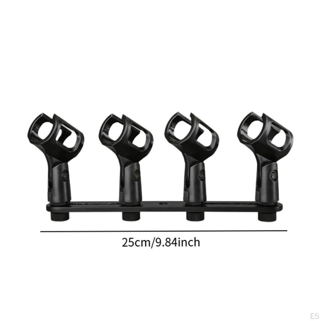 Bar Holder Mic Mount Compact Sturdy Heavy Duty Stereo Array Spacing