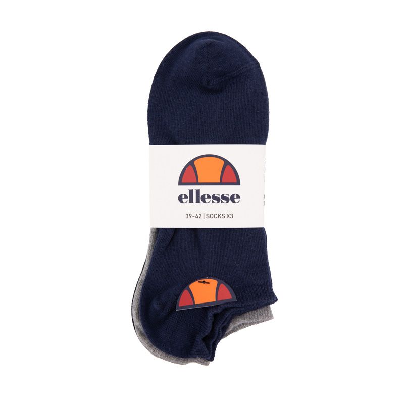 Chaussettes courtes imprimé logo coloré x3 Homme ELLESSE