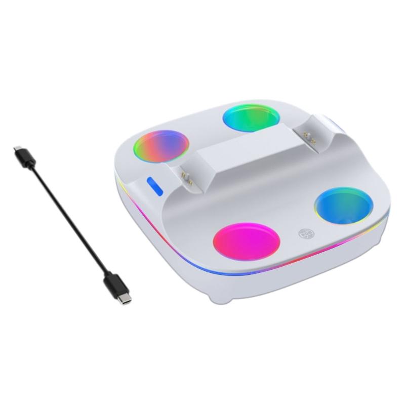 Fast Charging Dock Station for Slim Controller Charging Stand Two Seats Gamepad Charging Station Gaming Accessories 1