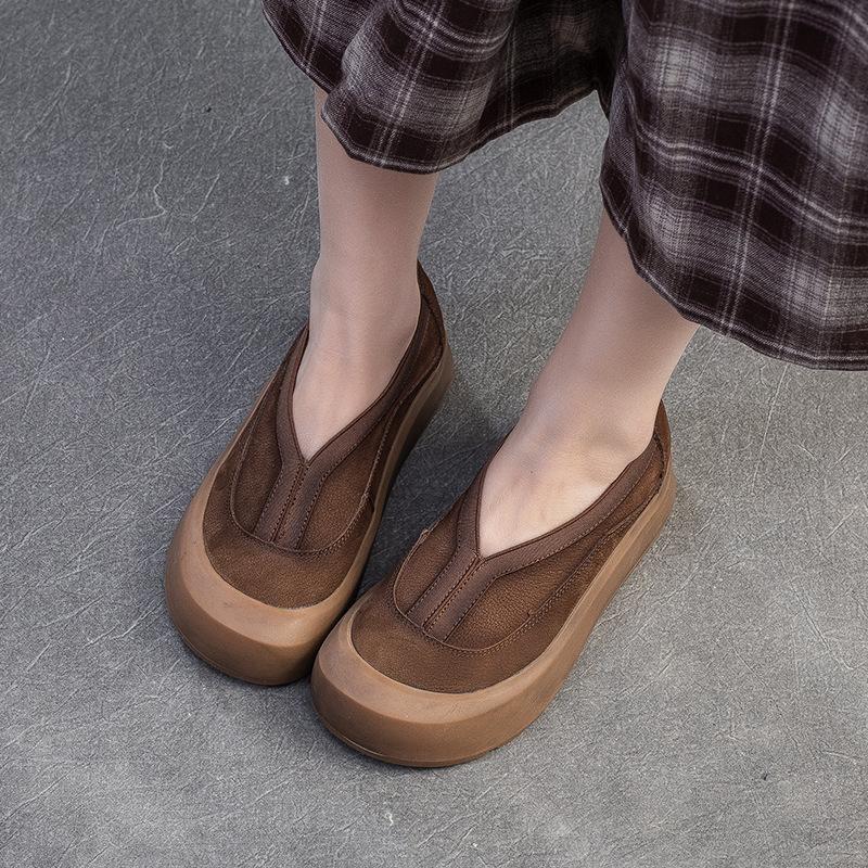 Mode Ballerinas Plateau Sandalen Schuhe Frau Lässige Slipper Weiches Leder Flach Marke Retro Damen Sneaker Sommer Slingback Sandalen