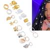 140pcs Exquisite Hair Dreadlocks Beads Fashionable Braid Accessories for Parties Weddings