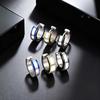 Fashion Punk Huggies Earrings for Men, Silver Color Stainless Steel Small Hoop Earring, Hypoallergenic Piercing Jewelry