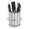 Pencil Pen Pen Office Supplies and Desk Storage Quick-swiveling Case, Holder, Rest, Paperweight, Silver/black, (silver)
