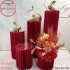 Folding Cylinder Dessert Table Columns: Origami Roman Columns & Round Display Cake Stand for Weddings and Birthdays
