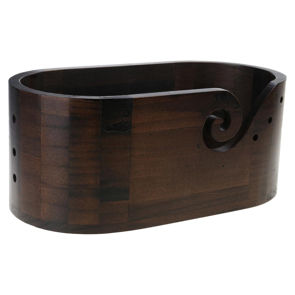 Oval Knitting Bowl Crocheting Bowl Wool Yarn Bowl Holder Knitting Bowl Wool Storage Bowl Knitting Accessories for Daily