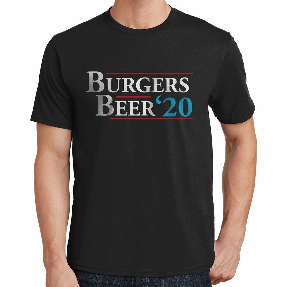 

Burgers and Beer For President 2020 T Shirt 2XL
