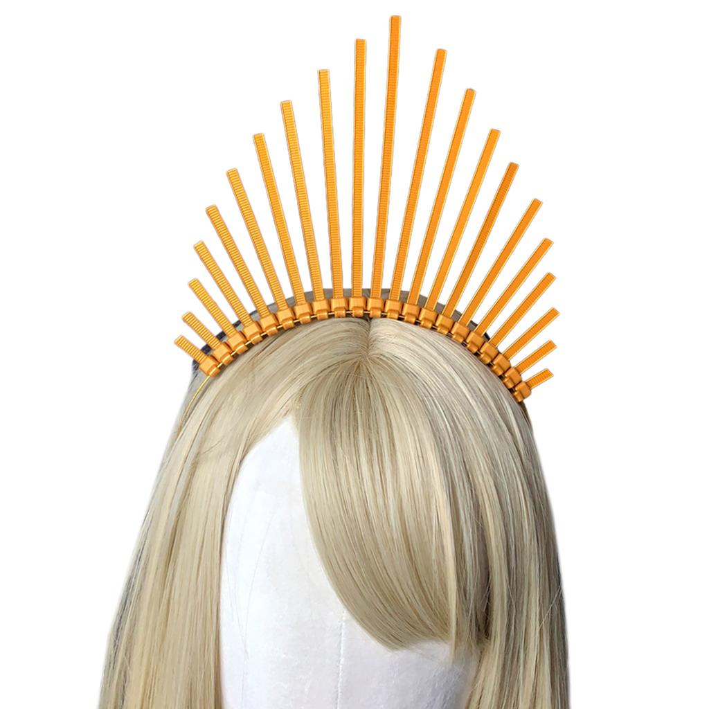 Jugendliche Schüler Halloween Haarband mit Sonnenstrahlen Stacheln Cosplay Engel Heilige Form Stachel-Haarbänder Auftritte Haarreifen