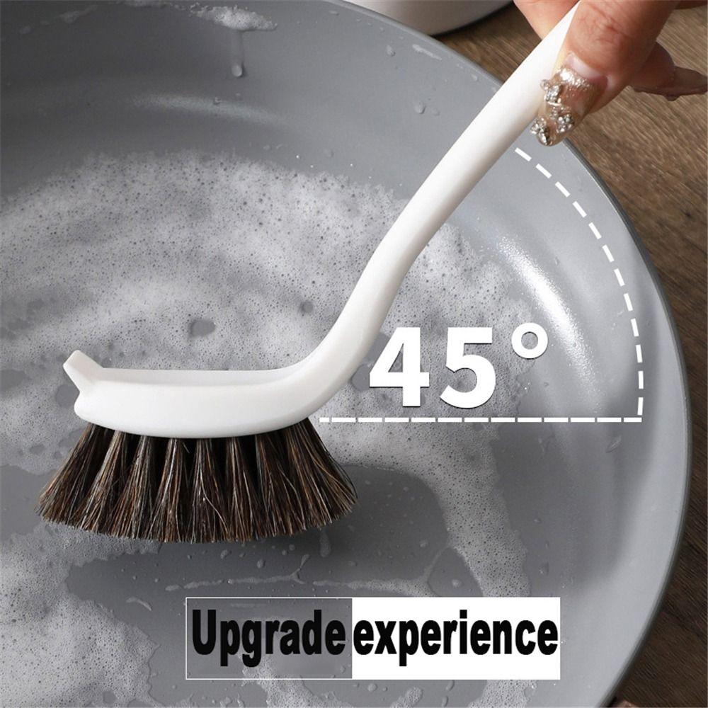 Long Handle Kitchen Brush Oil-proof Utensils Cleaning Brush  Pots Pans Utensils Cleaning