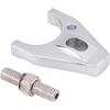 Distributor Clamp Hold Down, Chrome Billet Aluminum Distributor Hold Down for SBC SB BB HEI Electronic