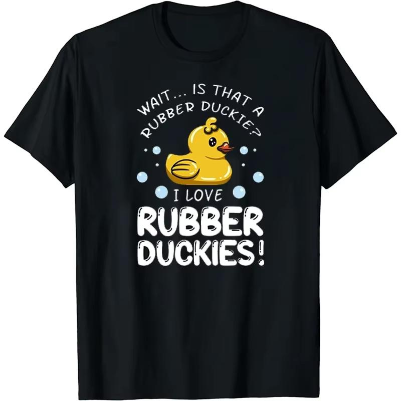 

Cute Rubber Duck Lover Bird Quack Duckies Funny Ducky TShirt T Fashion Men Tops Shirts Casual High Quality Cotton Cotton Shirt 4XL