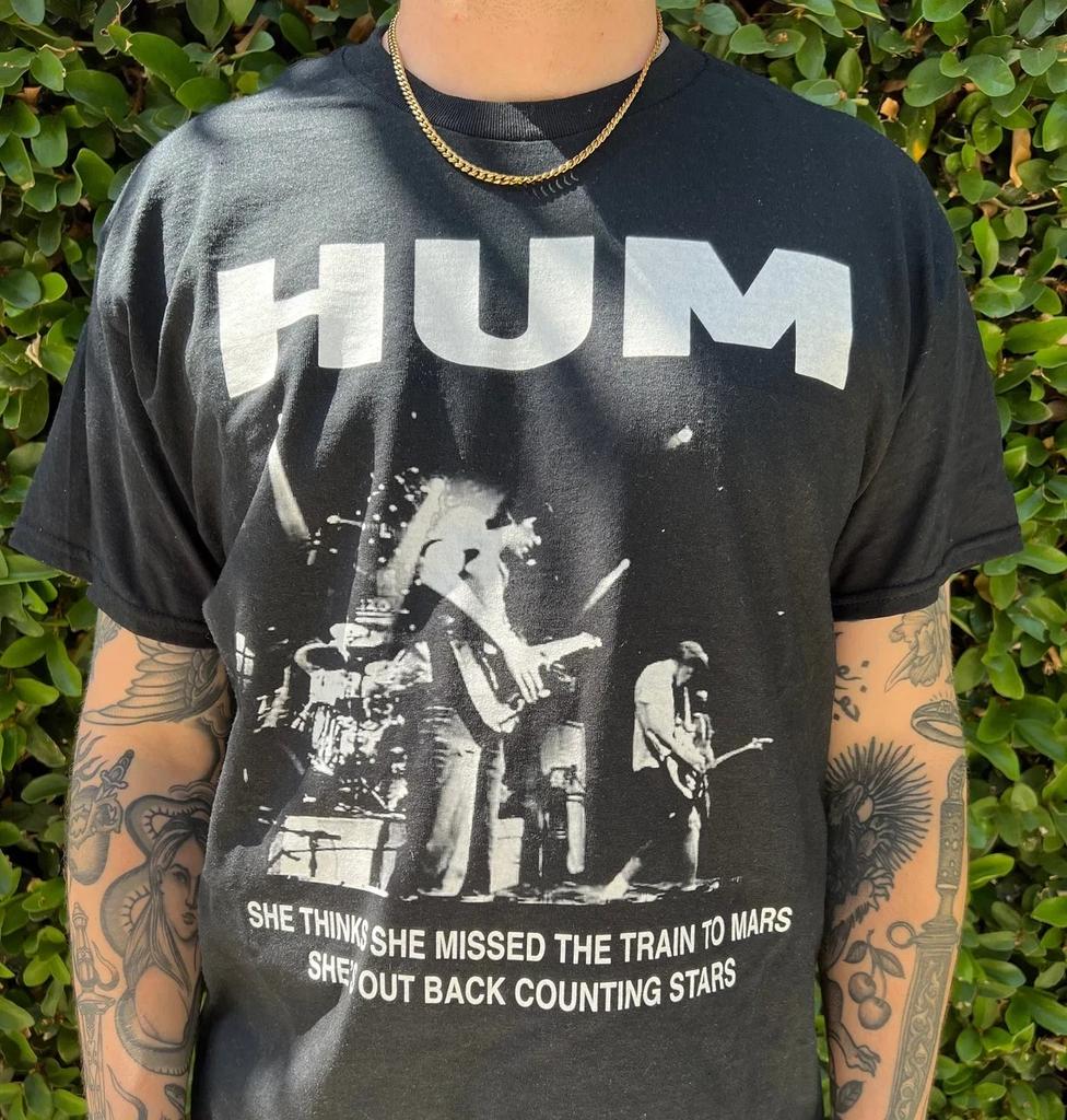 Vintage Rare HUM Band Collection T-Shirt Rock Music Band Tee Shirt S-5XL