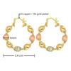 1 Pair Trendy Bohemian for Women Fashion Earrings Creative Vintage Jewelry Twist Hoop  Accessories