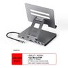 Aluminum Alloy Type-C Docking Station: Tablet & Laptop USB Hub with HDMI 2.0 & Gigabit Ethernet.