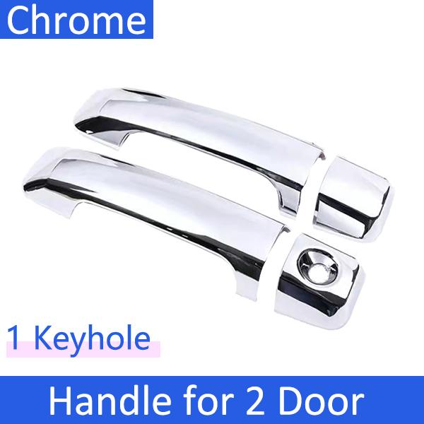 for Toyota Tundra XK50 2007~ Chrome Door Handle Cover Trim Car Cap Exterior Accessories Protective Stickers 2018