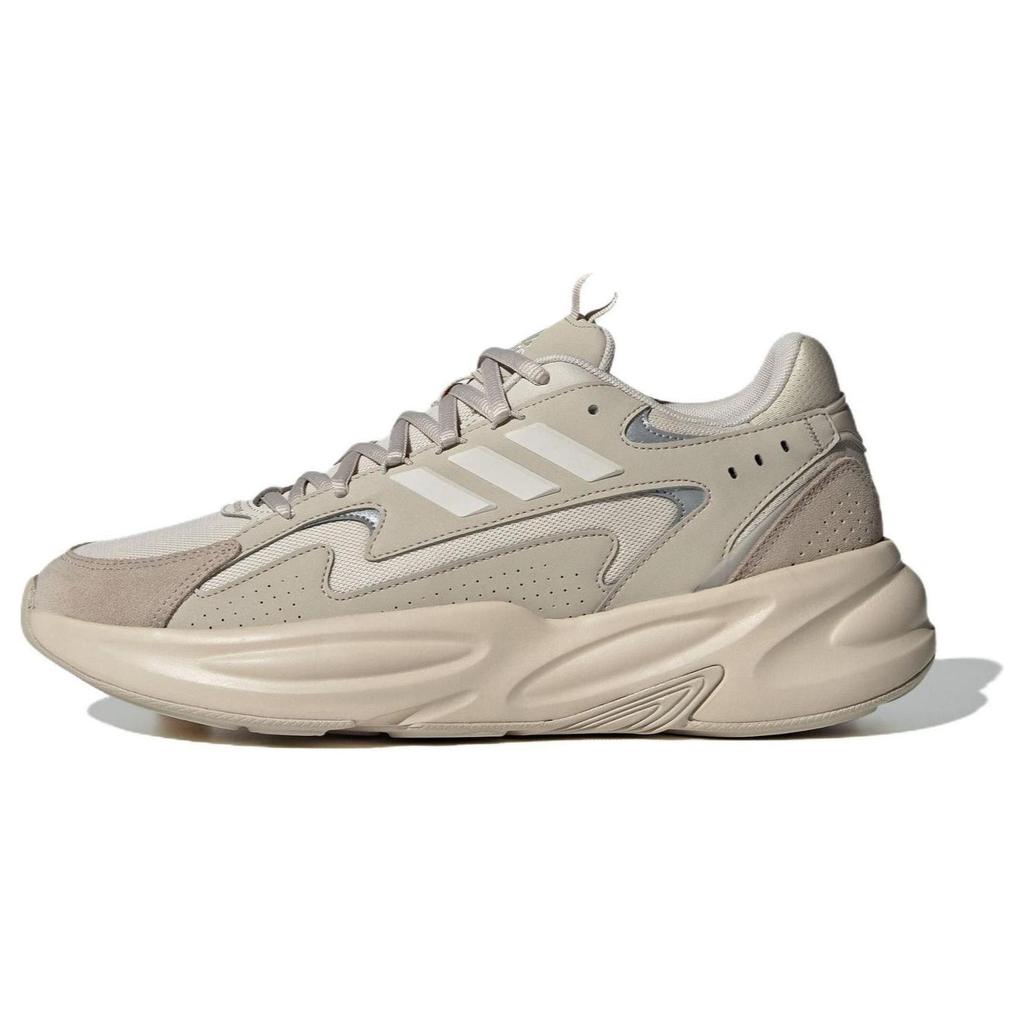 Adidas Ozwave Fabric Comfortable Low-Top Lifestyle Shoes Unisex Sneakers Khaki IE6055