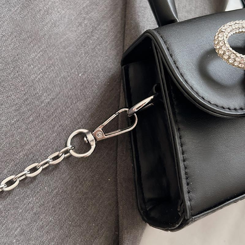 Bow Design Solid Color Mini Shoulder Bag Pu Leather Flap Crossbody Bags For Women 2024  Female Chain Purse And Handbags