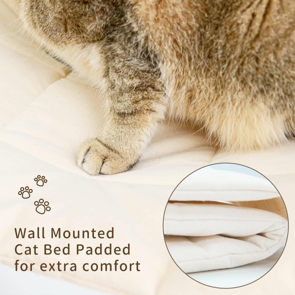 Cat Hammock Bed Wall Mounted Climbing Cats Kitty Bed Funiture Stable Shelf Perches Cat House for Sleeping Playing Accessories