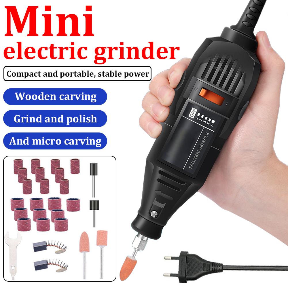 Handheld Polishing Machine Wood Carving Jade Polishing and Sanding Machine Engraving Machine Precision Hand Tools Electric Drill