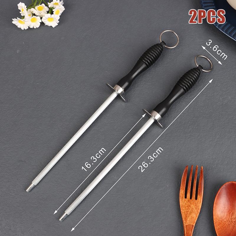 

Профессиональный стержень для заточки ножей из нержавеющей стали, прочный точилка для ножей с ручкой из АБС-пластика, стержень для заточки лезвий, кухонный инструмент A1