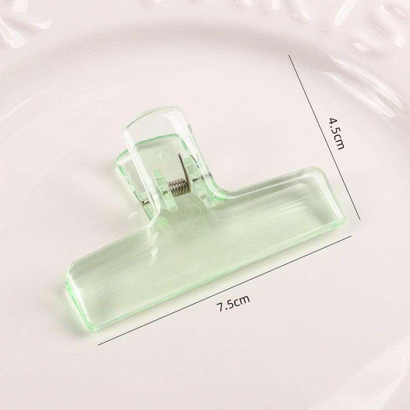 1Pcs Transparent Clip Acrylic Hand Account Large Clip Long Tail Folder for Student Office Test Paper Folder Holder