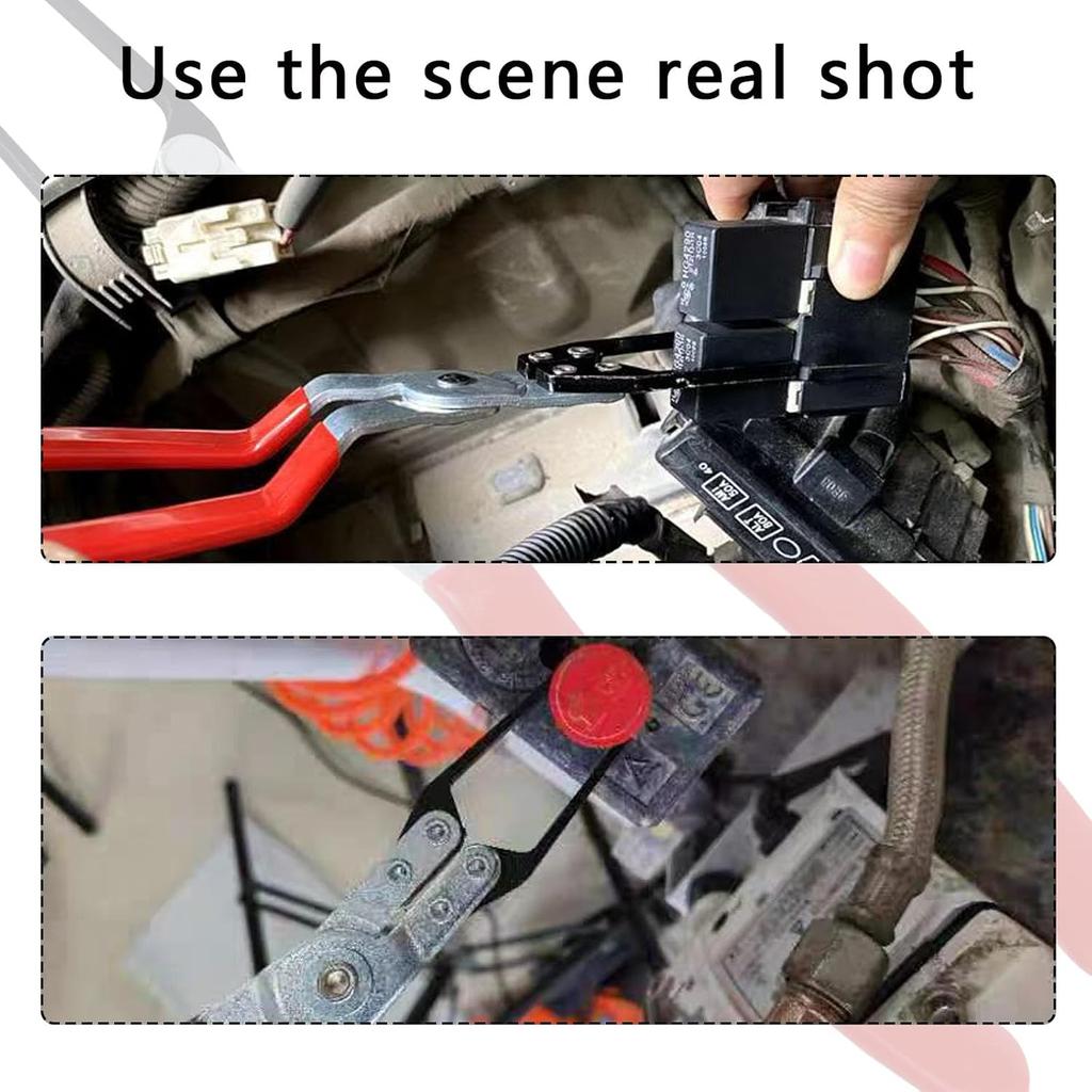 2 PCS Relay Tester, Electrical Disconnect Pliers, Automotive Relay Fmm Fuses Puller Tool, Automotive Relay Tester (Red)