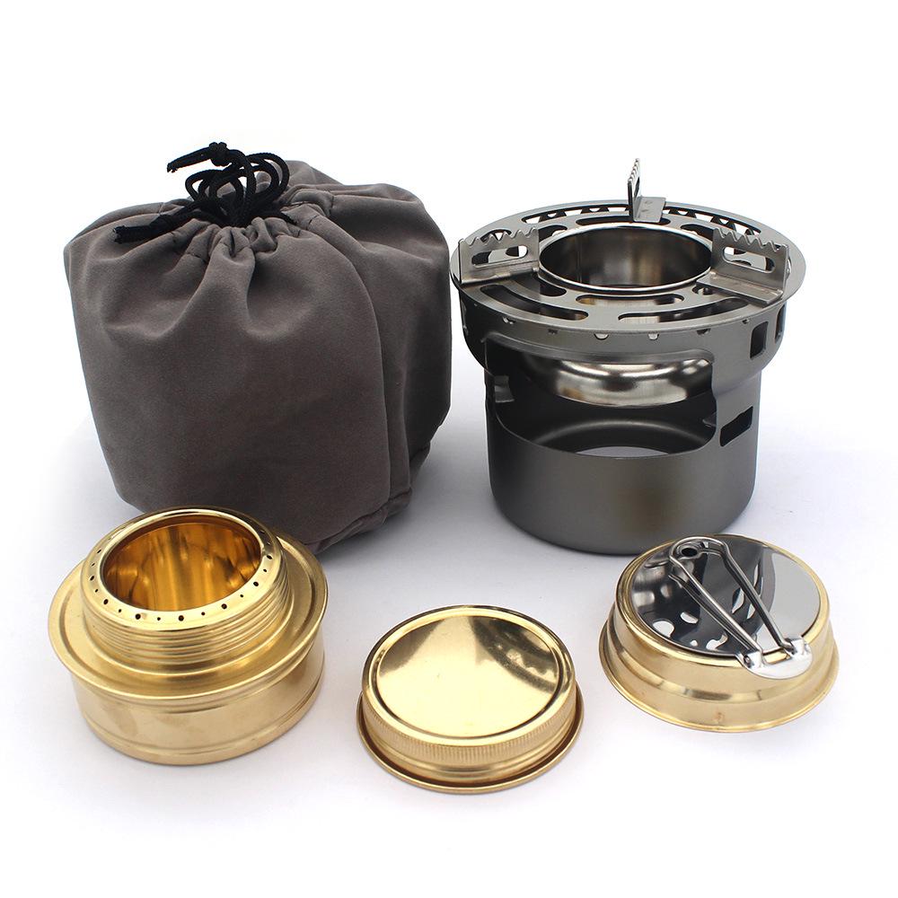 Portable Brass Alcohol Camping Stove - Outdoor Picnic & German Vaporizer