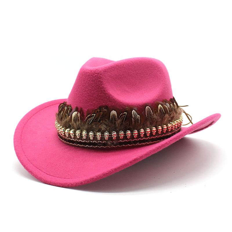 Tibetan Ethnic Style Decoration, Casual Sunshade, Sun Protection And Warmth, Men'S And Women'S Woolen Western Cowboy Hats, Spring Mongolian Hats