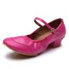 Neue Square Dance Schuhe Damen Moderne Stepp Latein Tanzschuhe für Damen Jazz Lederschuhe Mittlerer Absatz