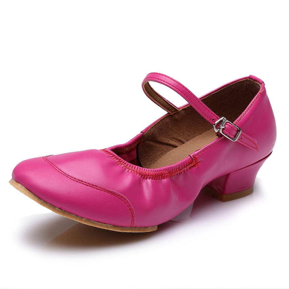Neue Square Dance Schuhe Damen Moderne Stepp Latein Tanzschuhe für Damen Jazz Lederschuhe Mittlerer Absatz