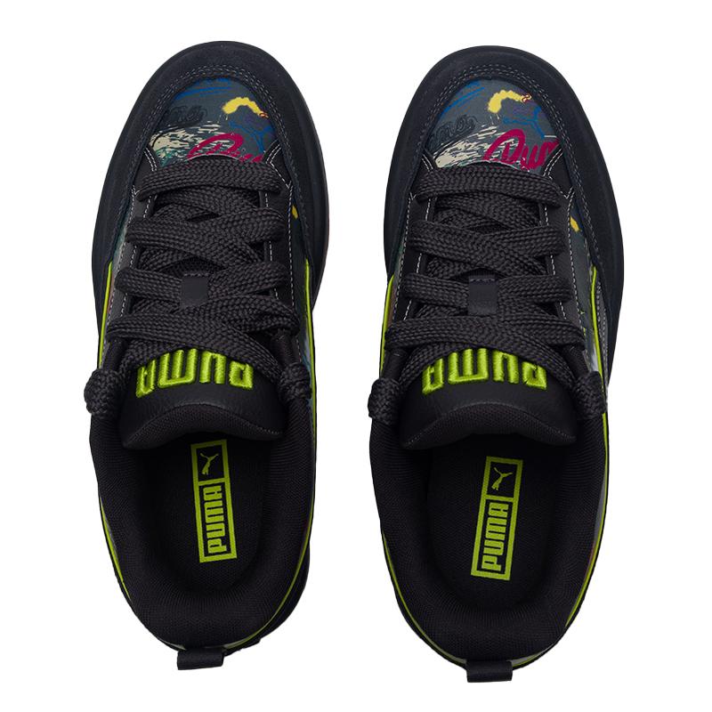 Puma Park Lifestyle Low Top Casual Skate Shoes Black Multi Unisex 406664-01