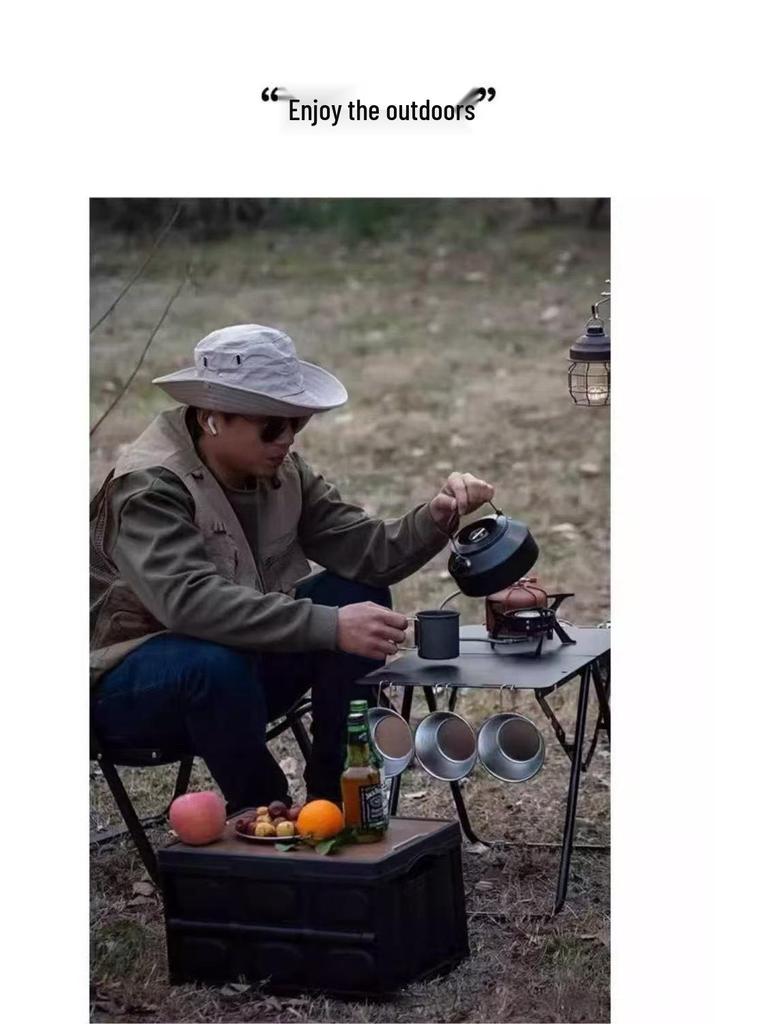 Multifunctional Outdoor Folding Table: Compact Camping, Picnic & Tea Table