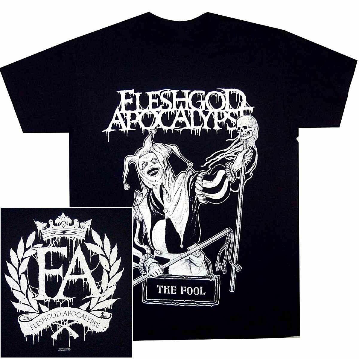 Fleshgod Apocalypse группа 2 стороны черная футболка мужская женская футболки топ унисекс все размеры JJ5305 S