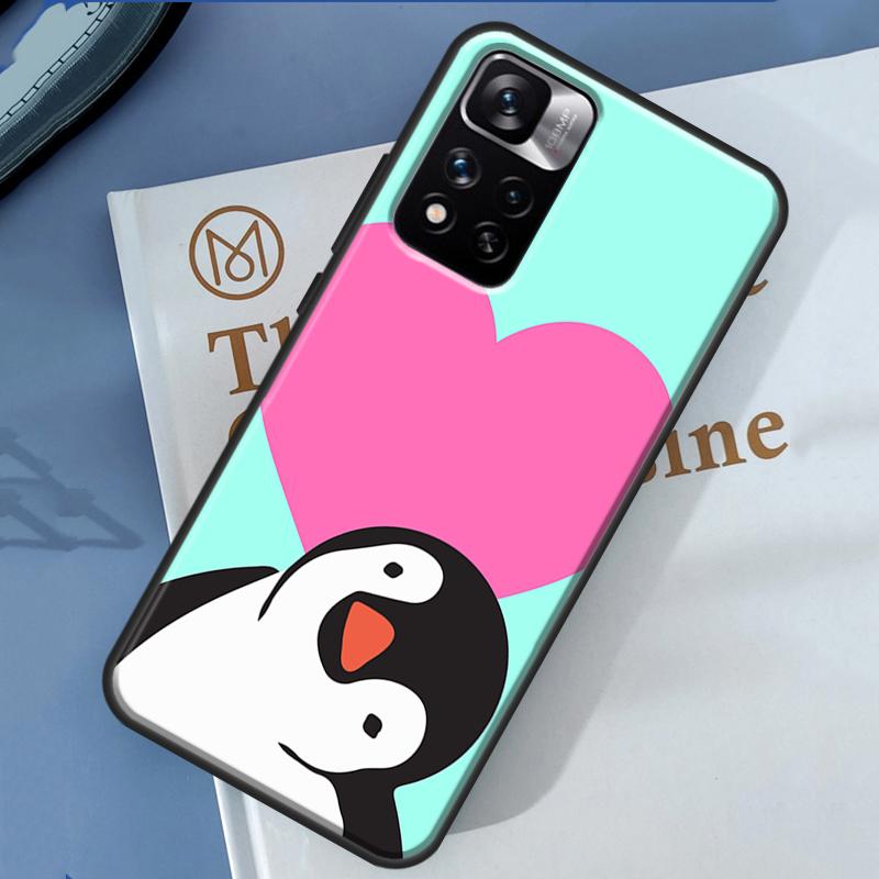 Penguin Case For Redmi 10 10A 10C 9 9A 9T 9C 12C For Redmi Note 12 11 Pro 10 Pro 8 9 Pro 10S 11S Cover