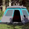 Camping Tent - vidaXL - 4 Persons - Waterproof - Quick Release System - Blue