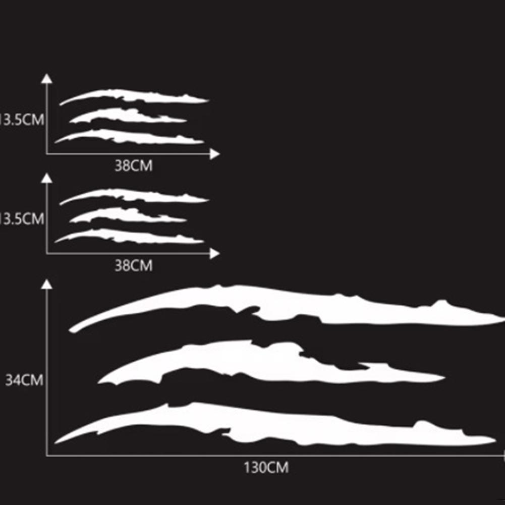 

Car Customization Car Claw Stickers Creative Arrangement Easy To Remove Unique Art Design For Hood Application білий