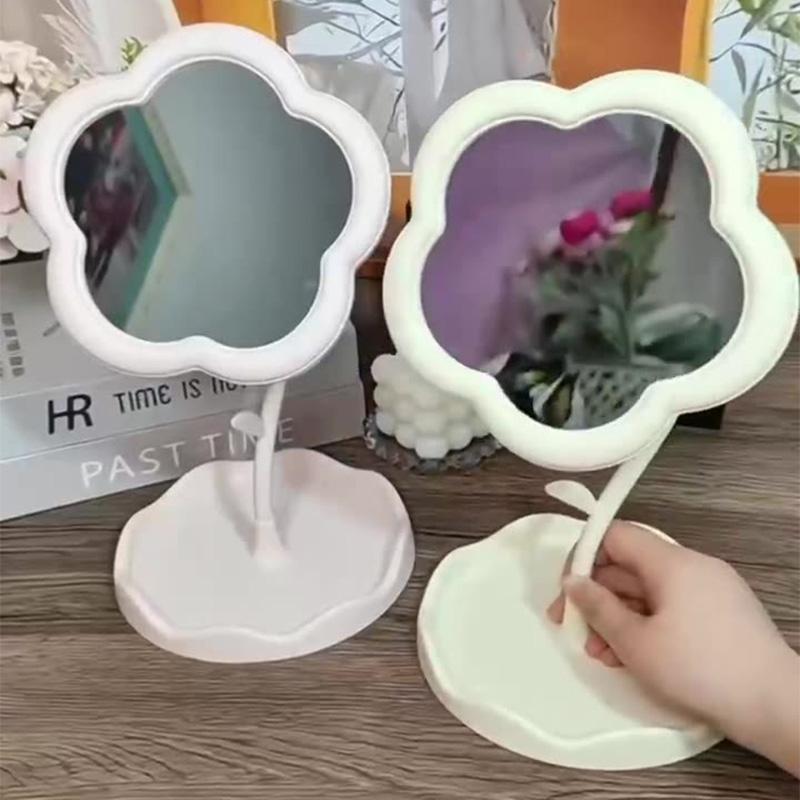 360 ° Rotatable Floral Mirror for Office,dormitory | Sunflower Makeup Dressing Mirror, High-end Style, Bedroom Home Decoration