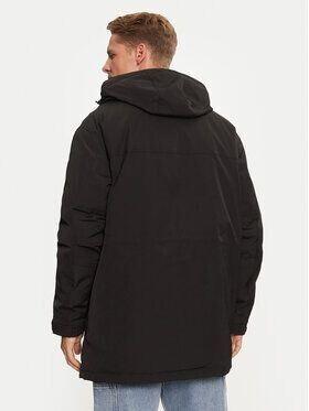 Зимняя куртка Tommy Hilfiger Parka Tech Canvas Hooded Parka schwarz