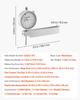 Dial Test Indicator with Metal Base, 0.03 Mm Accuracy, 0-25.4mm Range, Easy To Read Large Dial, Professional for Narrow Area Measurement, Industrial