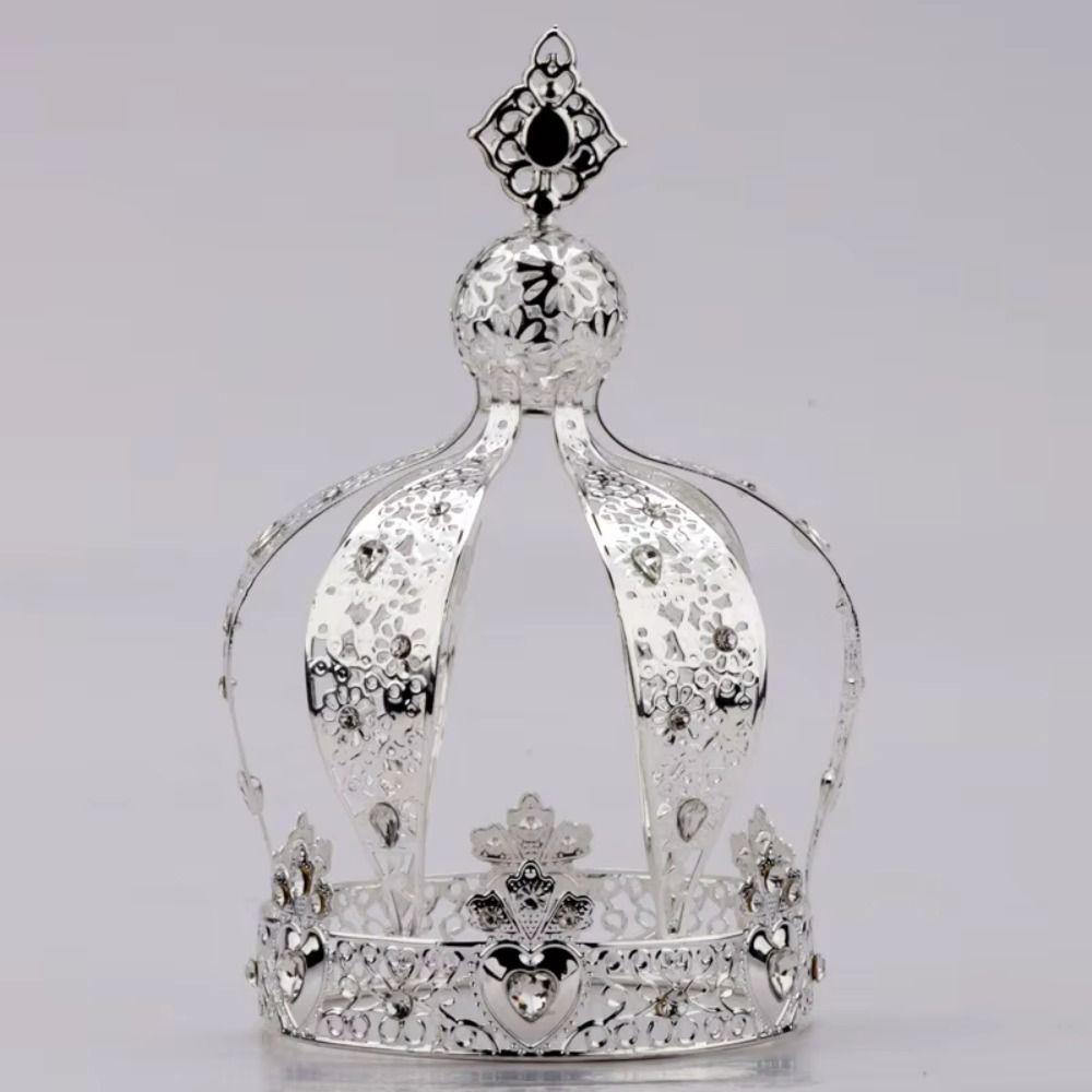 1/2Pcs Fashion Baroque Crown Cake Topper Elegant Creative Bridal Headband Retro Luxury Princess Diadem Prom Party