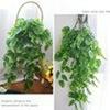 Turtle Leaf Vine Hanging Basket - Artificial Plant for Home, Wedding, or Outdoor Decoration