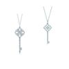 Original Brand Girl Necklace 925 Jewelry Sterling Silver Necklace Ladies Chain Key Short Necklace Pendant